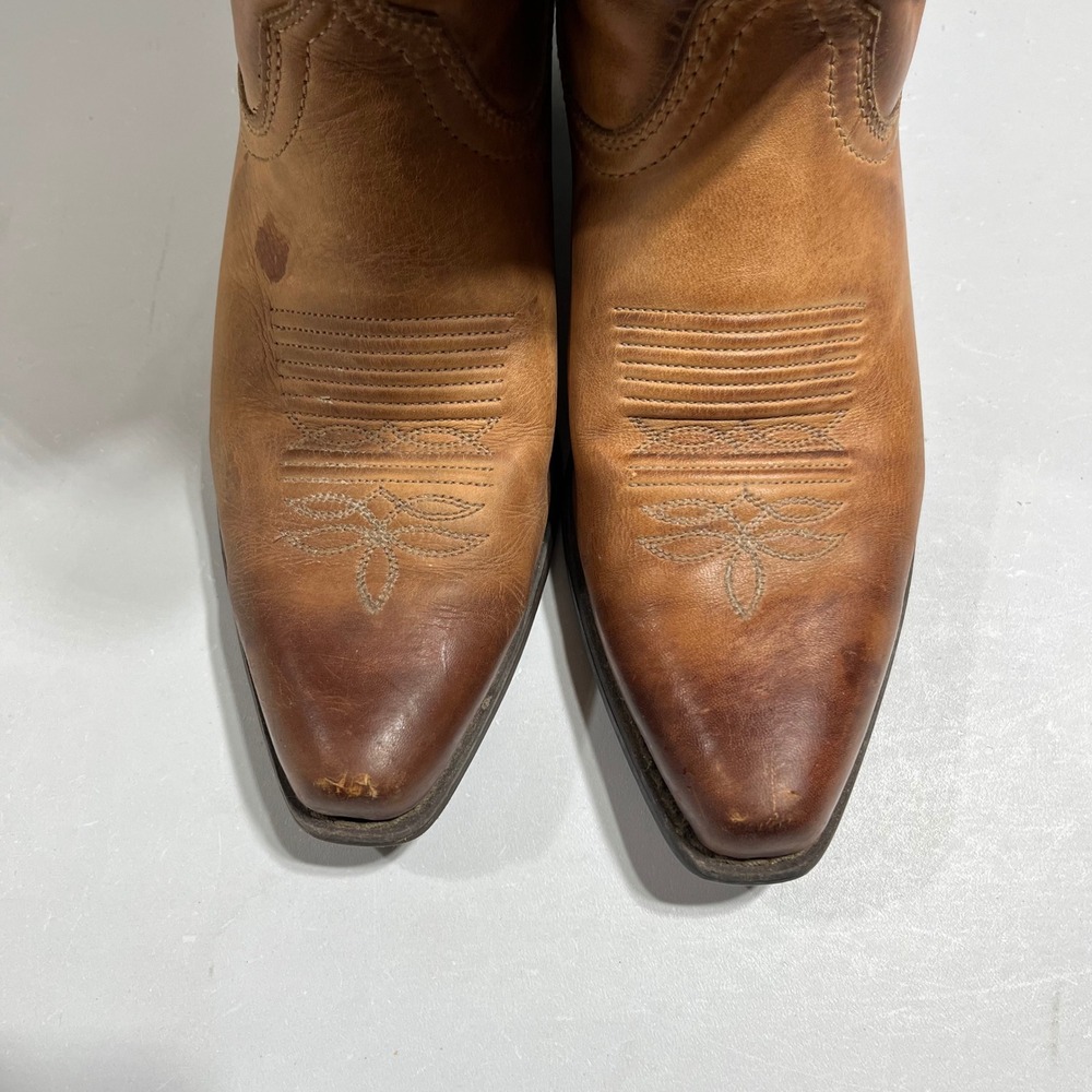 Nocona Leather Western Cowboy Boots Pointed Toe Women 7.5B Cowgirl Country Rodeo - Picture 7 of 11